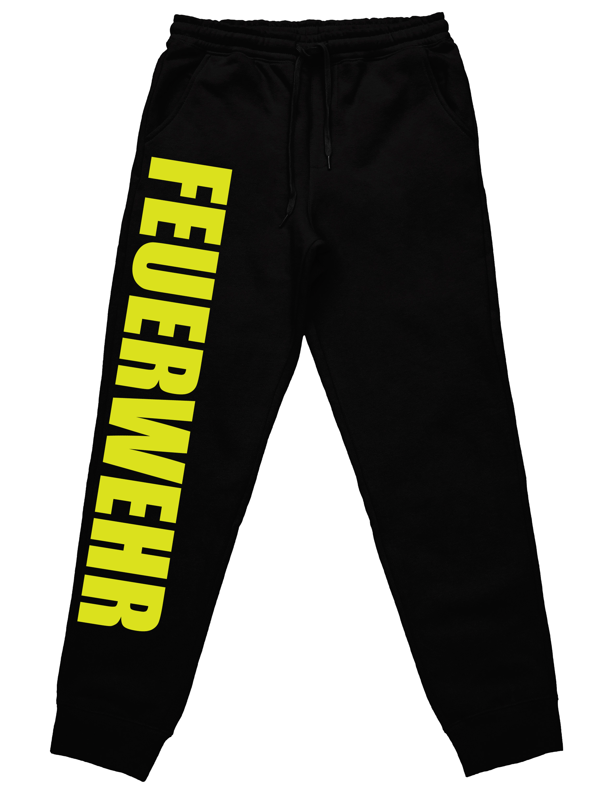 Feuerwehr Trainingshose Navy – Stylische Blaulicht Sporthose mit Signal-Schriftzug